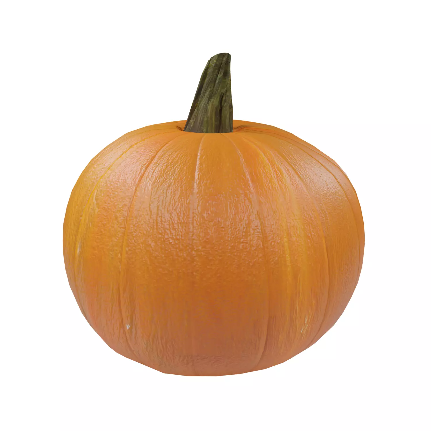 Pumpkin Low-poly 3D model_0