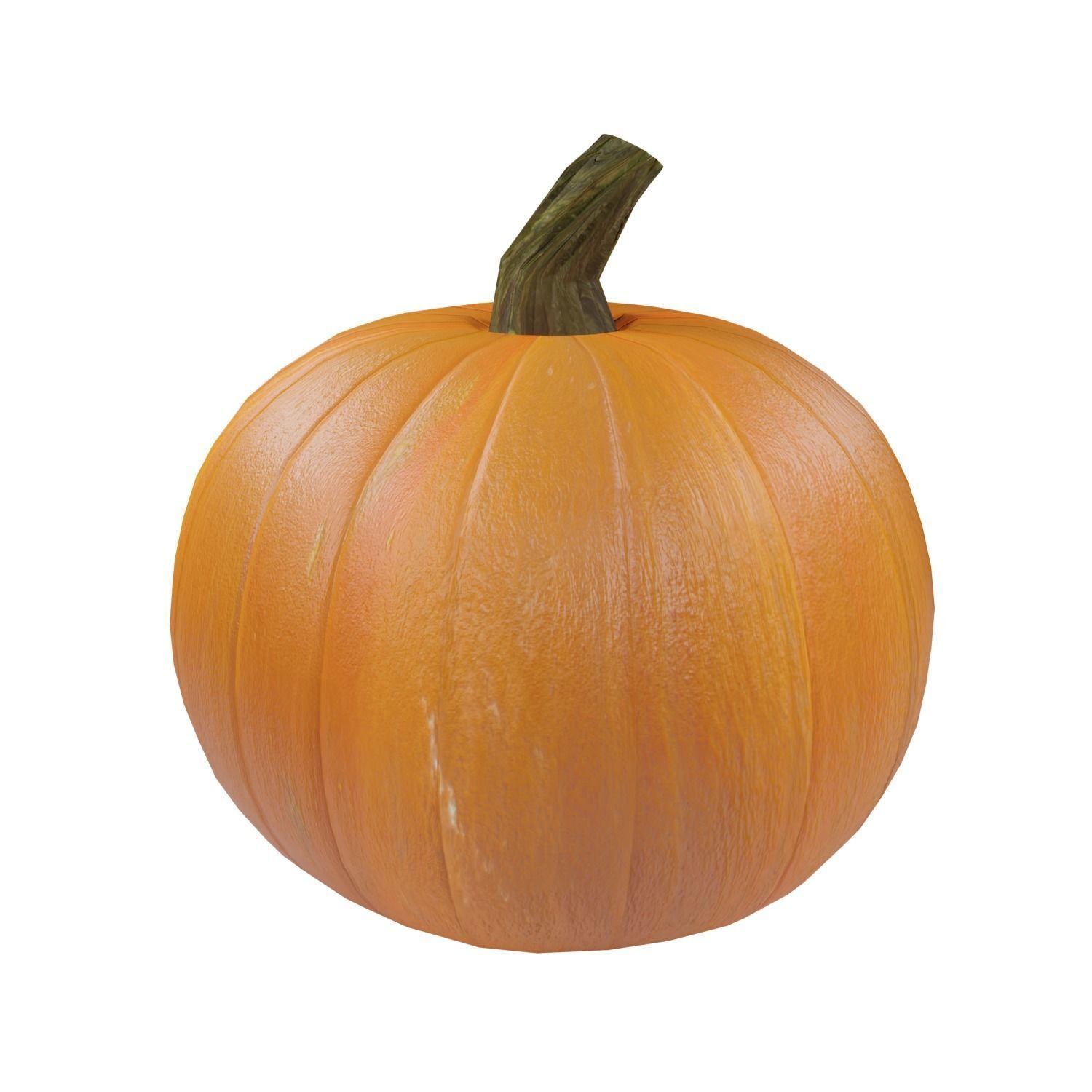 Pumpkin Low-poly 3D model_6