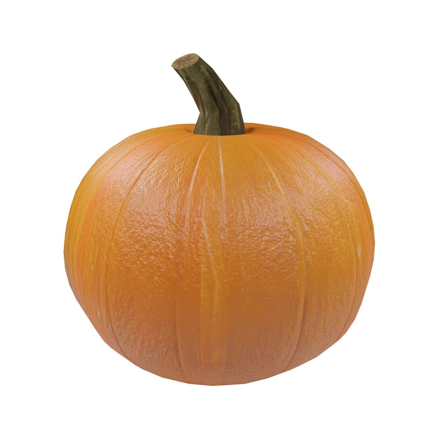 Pumpkin Low-poly 3D model_3