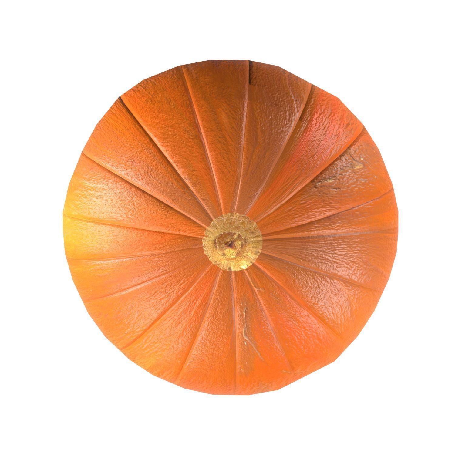 Pumpkin Low-poly 3D model_9