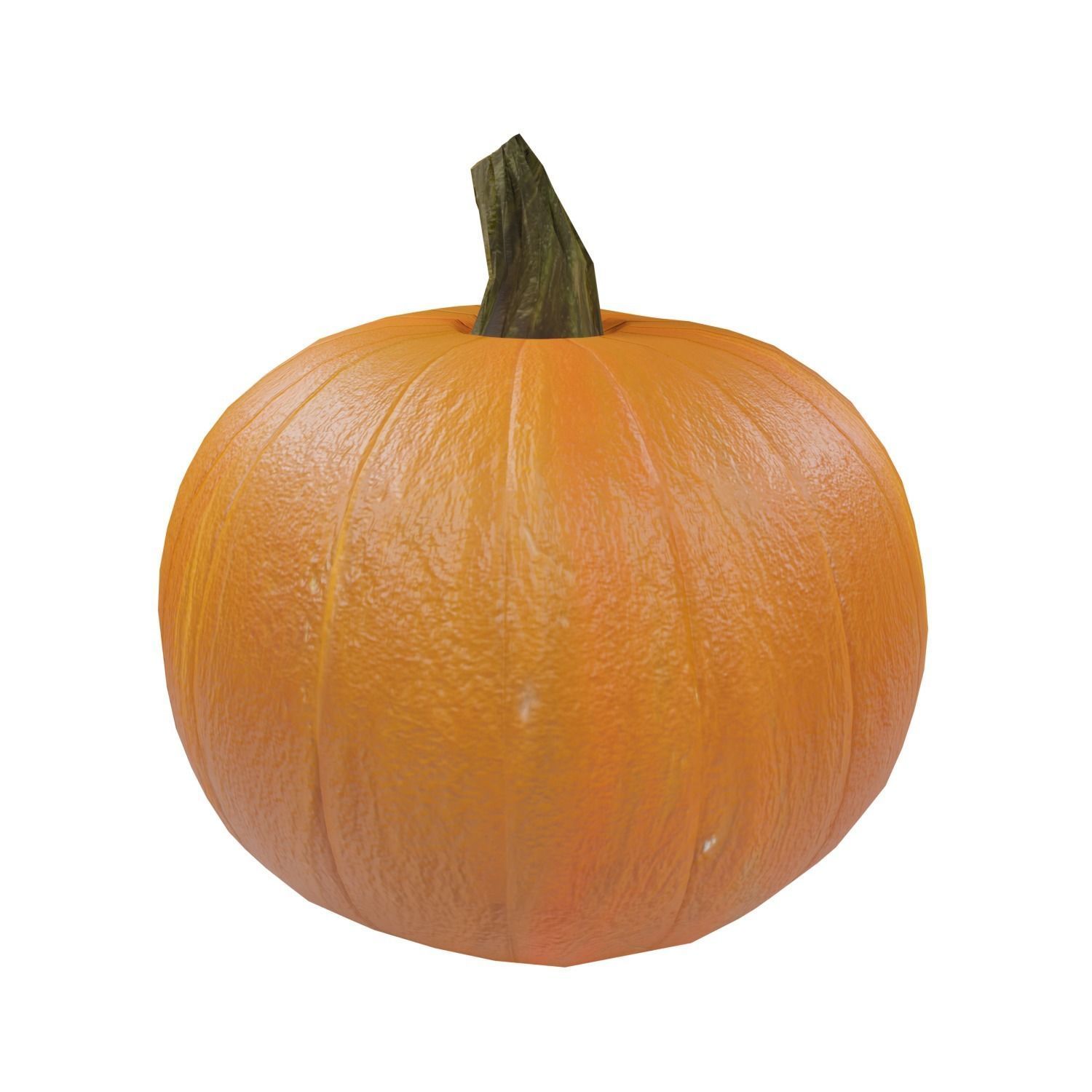 Pumpkin Low-poly 3D model_2