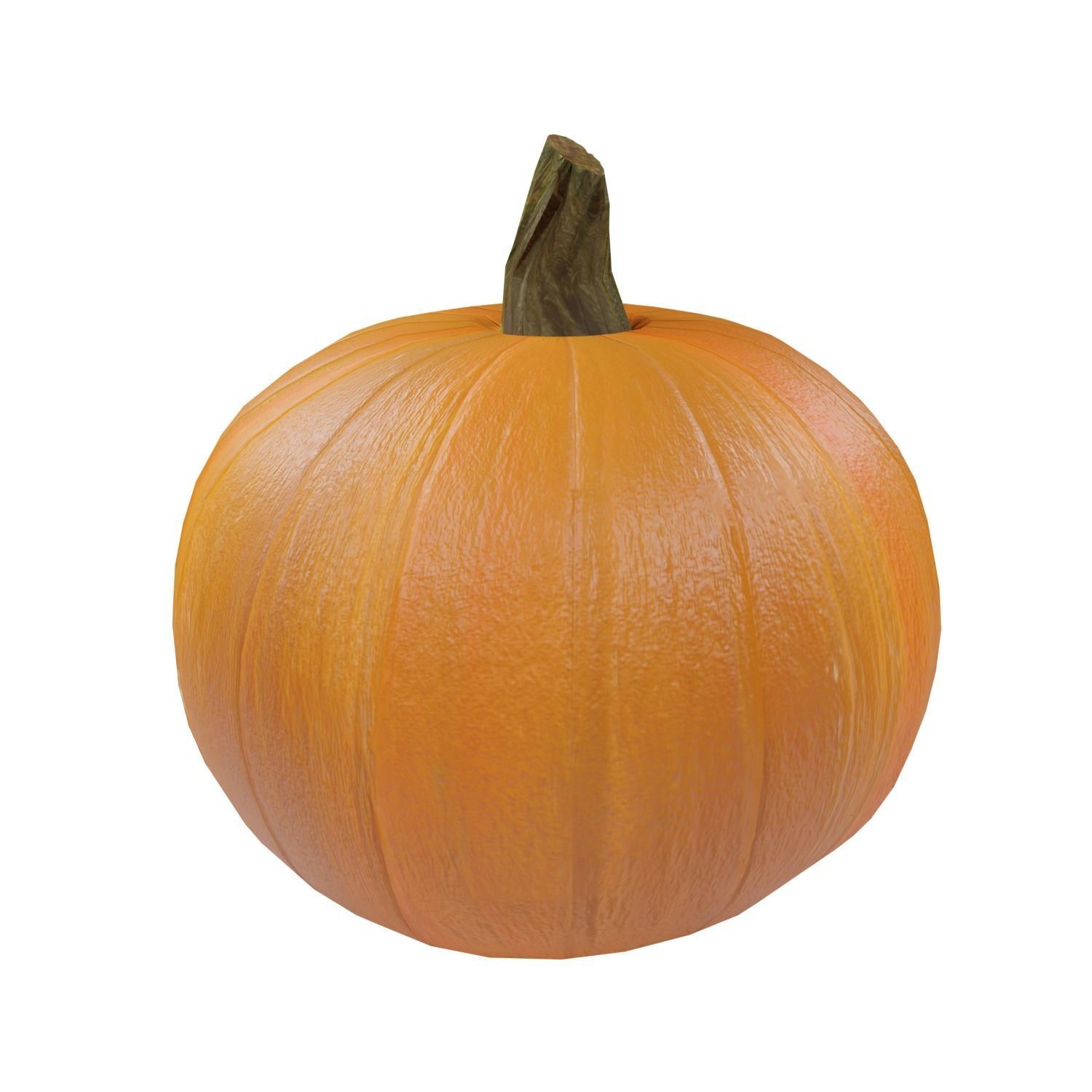 Pumpkin Low-poly 3D model_5
