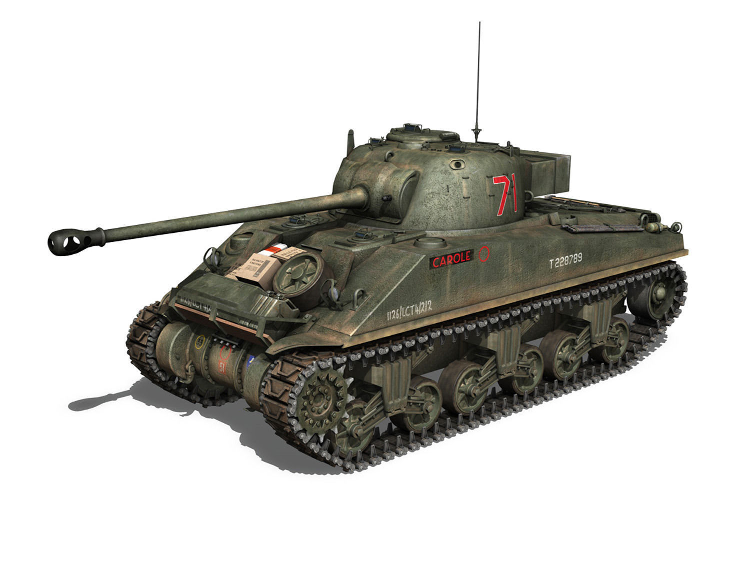 Sherman MK VC Firefly - Carole 3D model_1