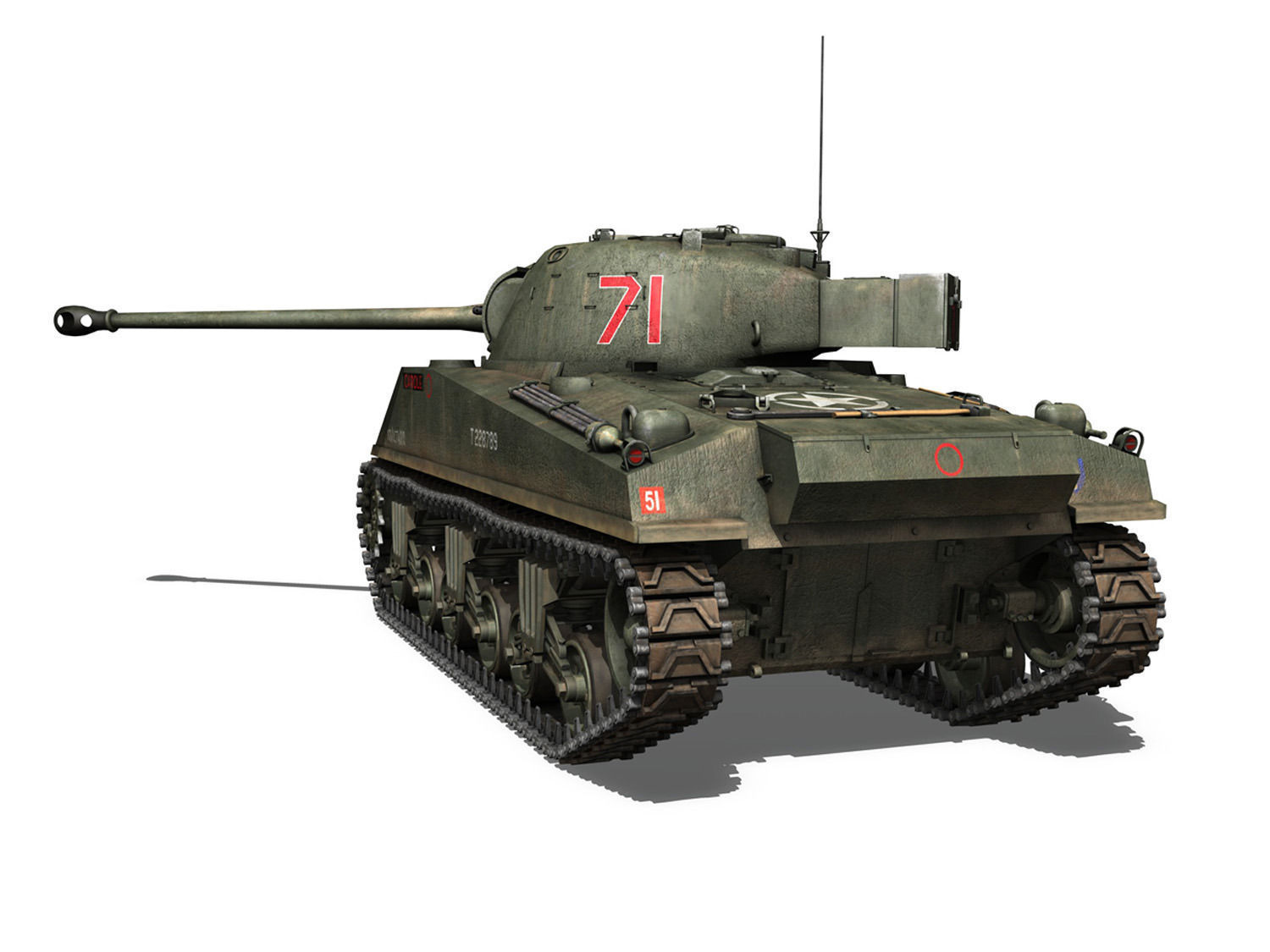 Sherman MK VC Firefly - Carole 3D model_3