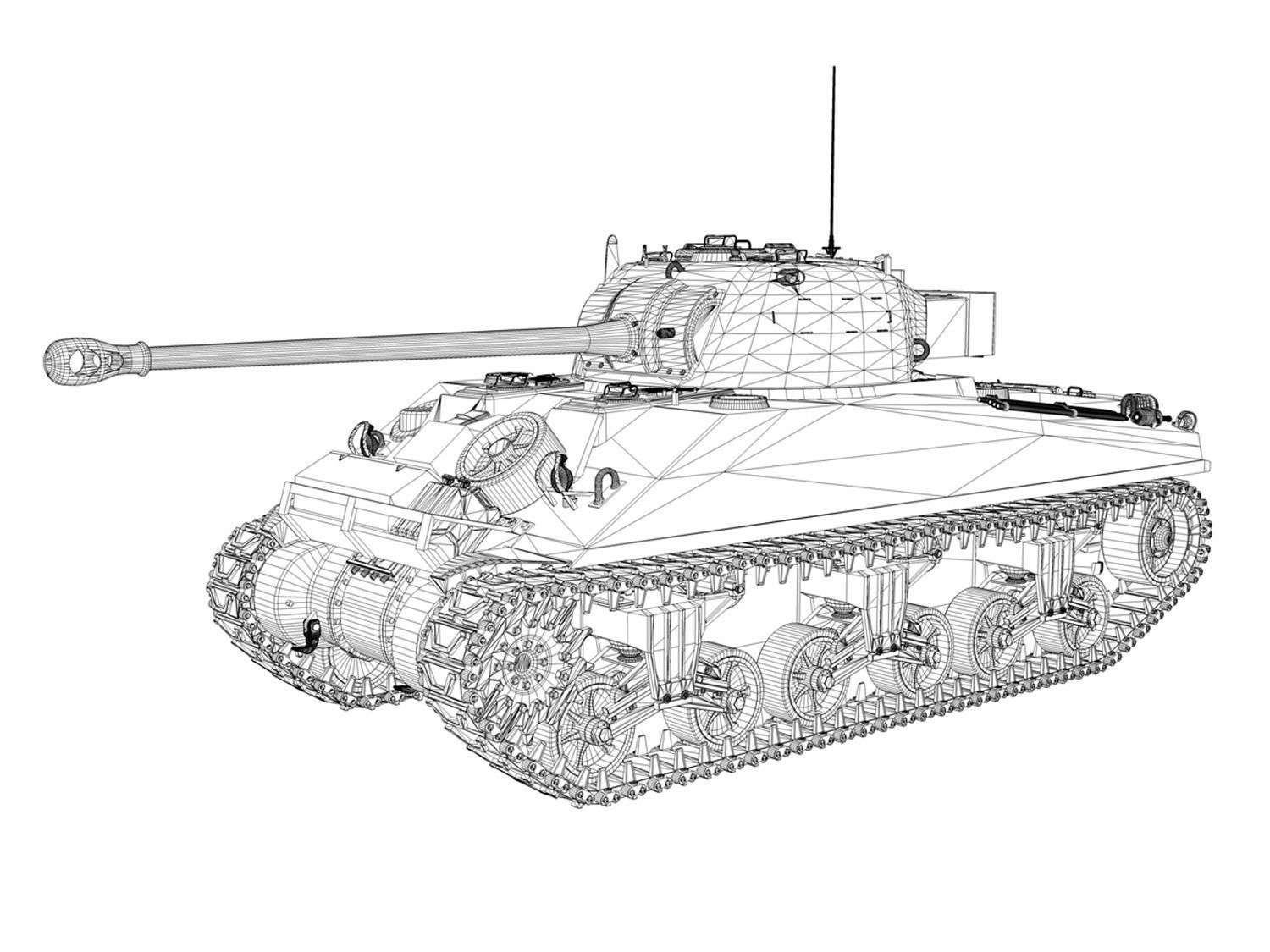 Sherman MK VC Firefly - Carole 3D model_12