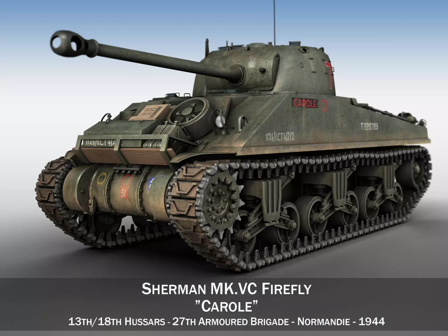 Sherman MK VC Firefly - Carole 3D model_0