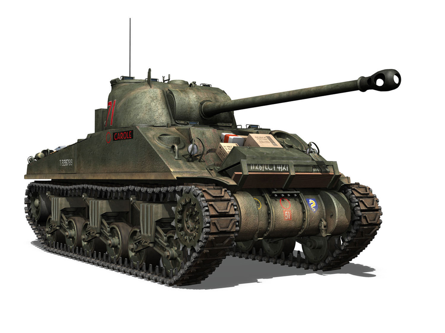 Sherman MK VC Firefly - Carole 3D model_7