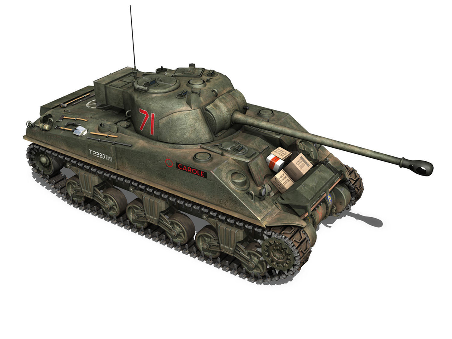 Sherman MK VC Firefly - Carole 3D model_6
