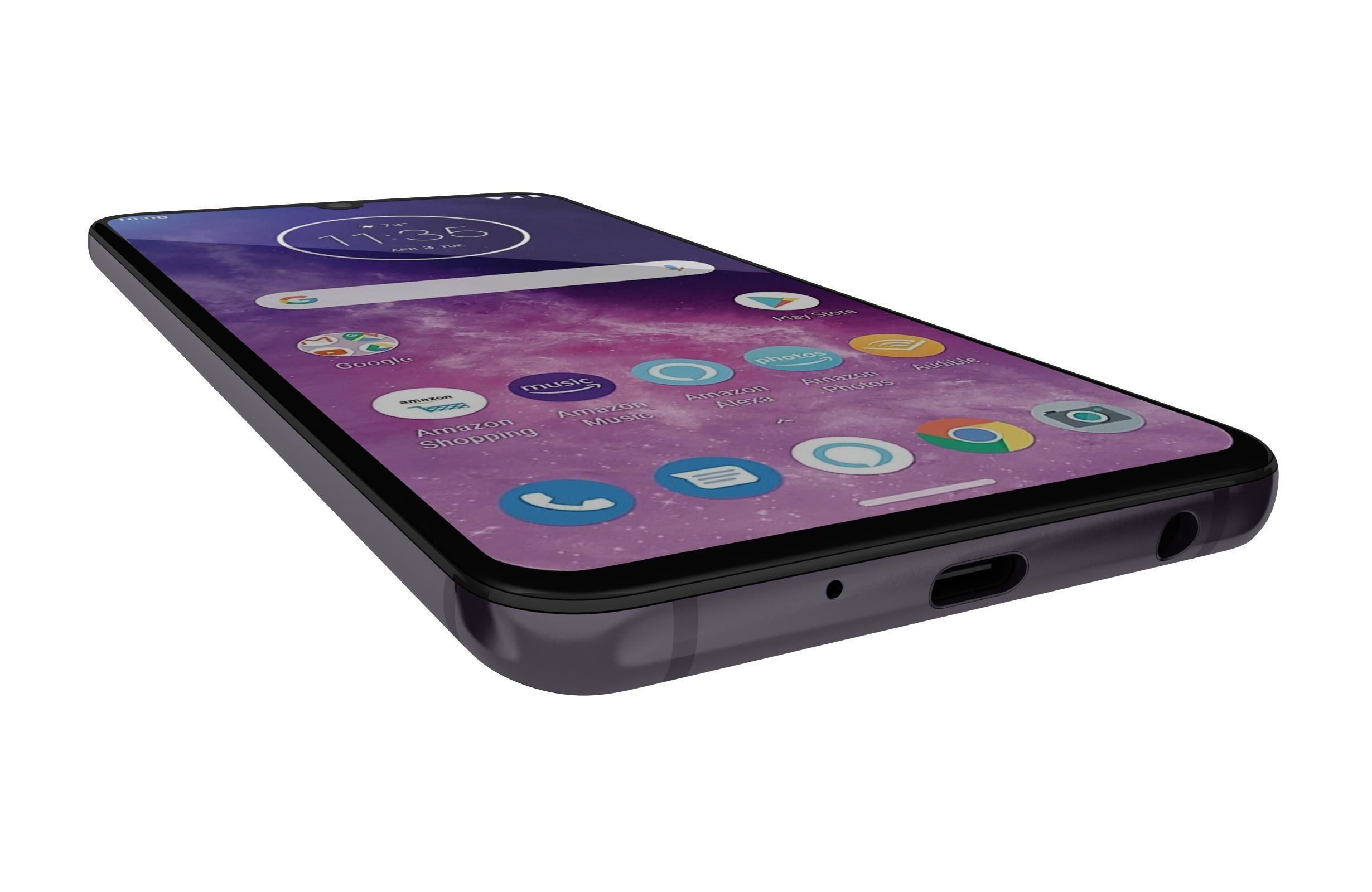 Motorola One Zoom Cosmic Purple 3D model_10