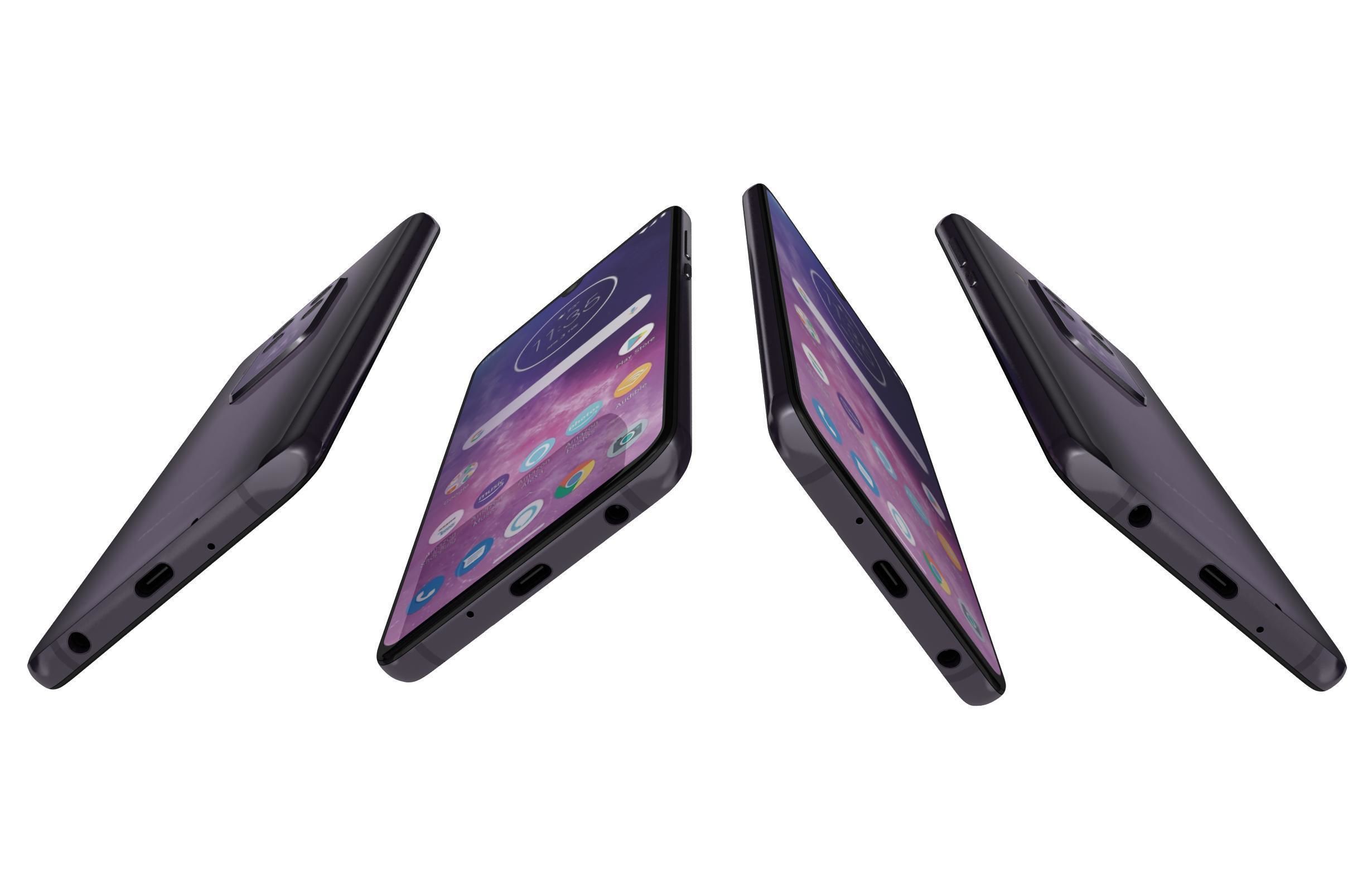 Motorola One Zoom Cosmic Purple 3D model_7