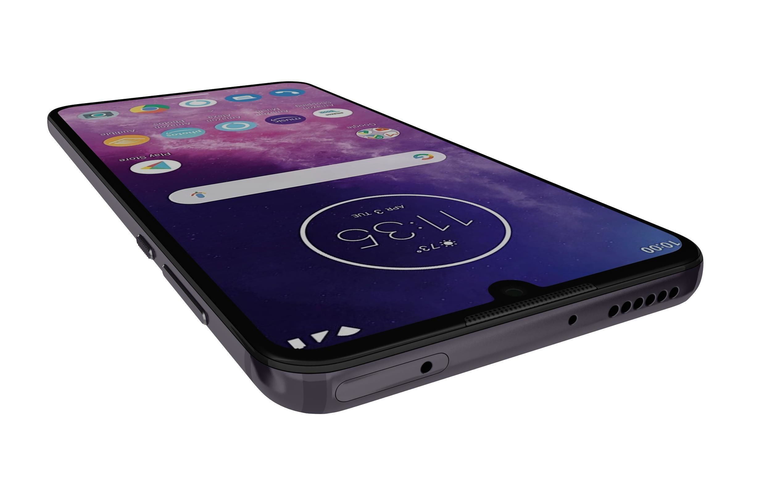 Motorola One Zoom Cosmic Purple 3D model_11