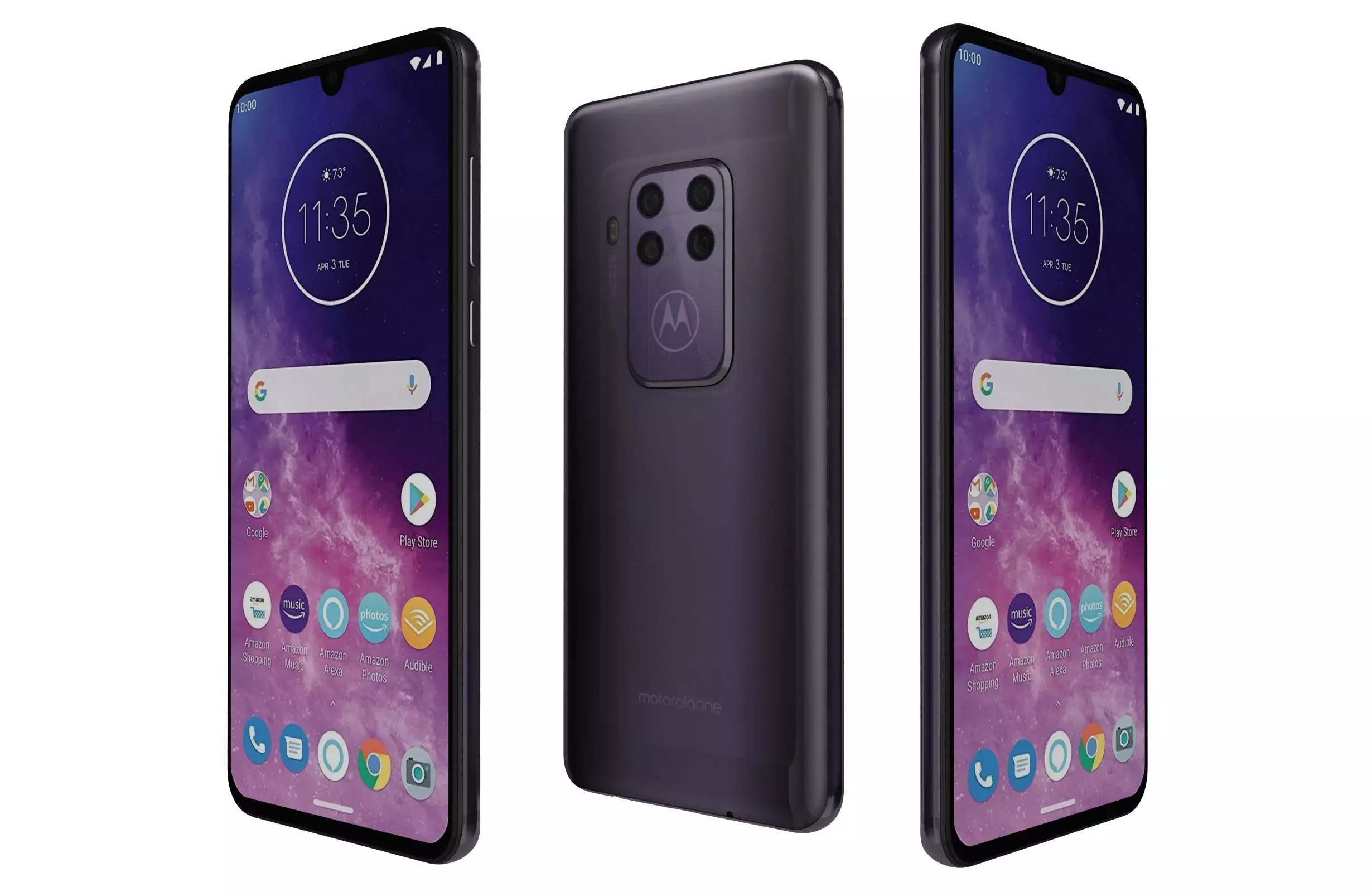Motorola One Zoom Cosmic Purple 3D model_0