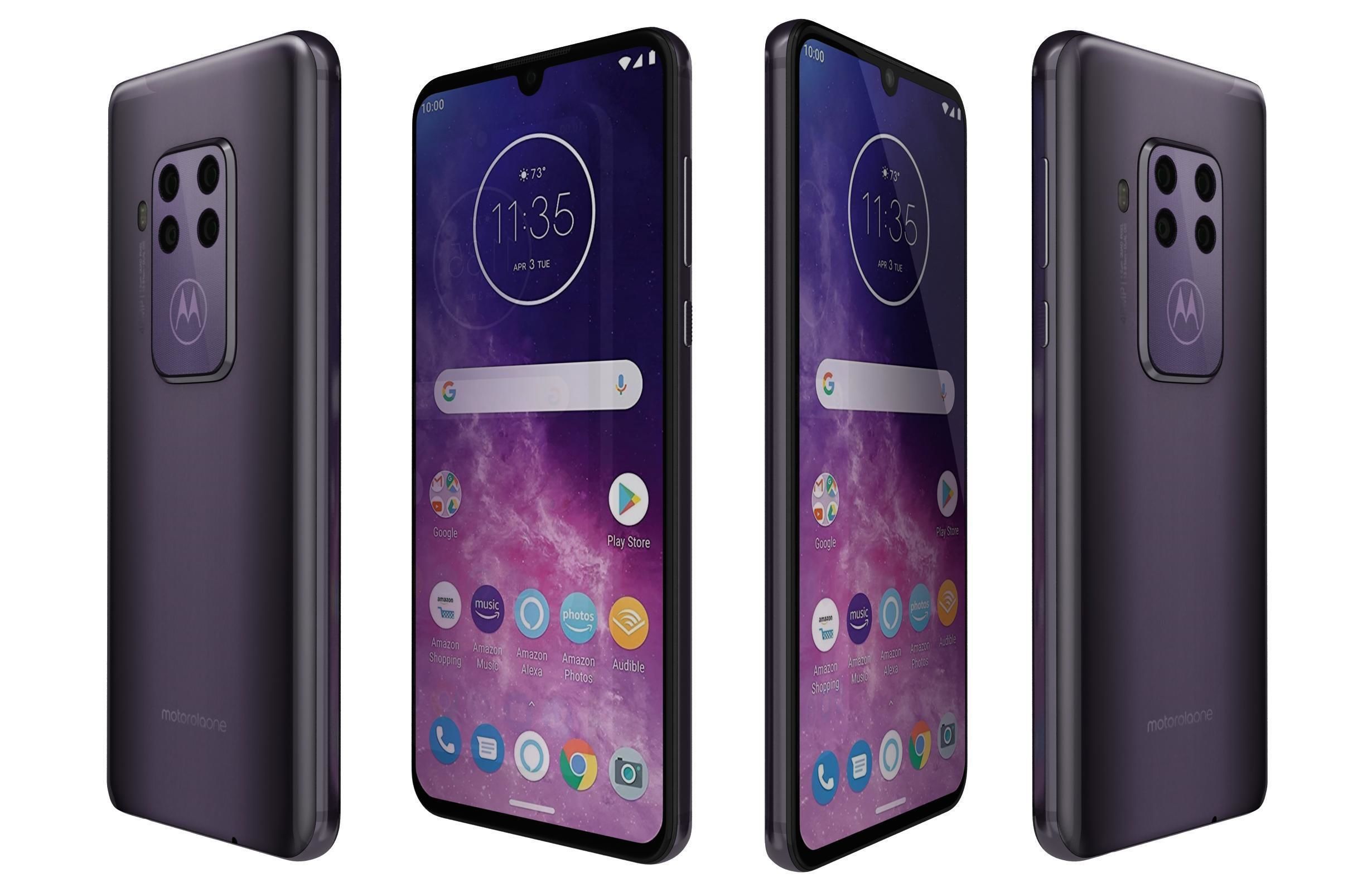 Motorola One Zoom All Colors 3D model_12