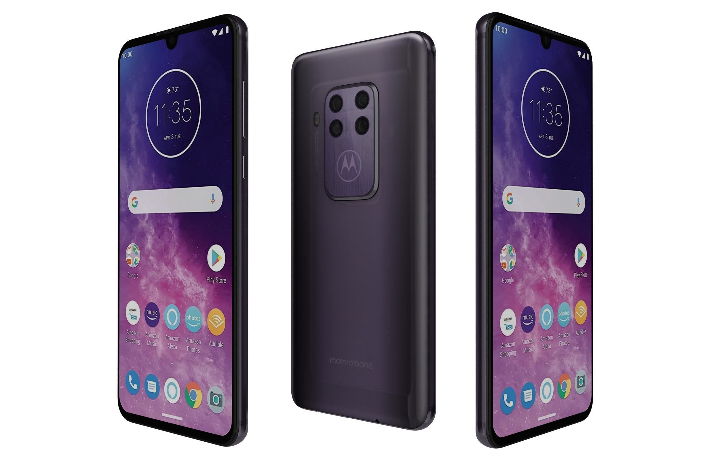 Motorola One Zoom All Colors 3D model_2