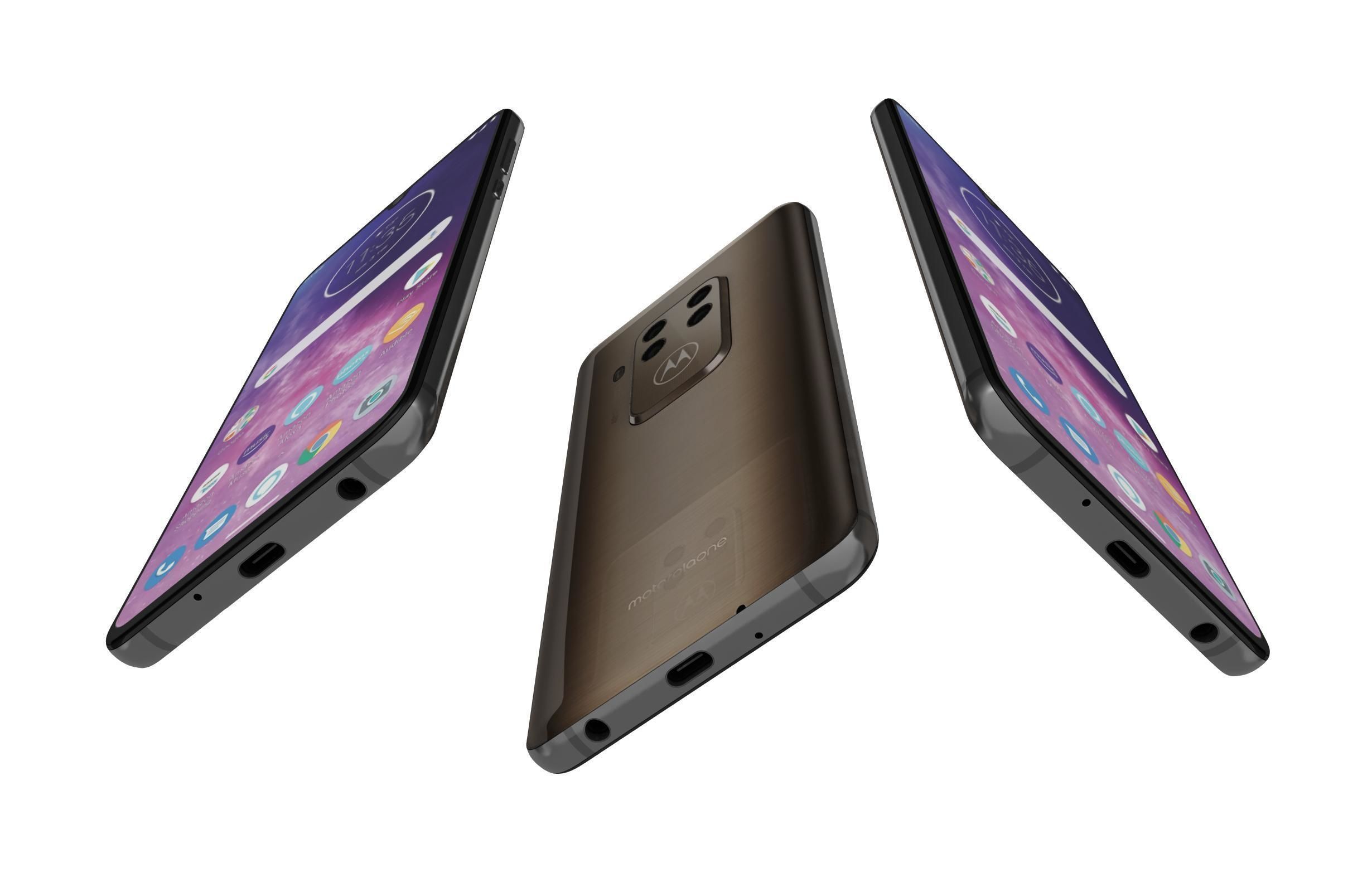 Motorola One Zoom All Colors 3D model_7