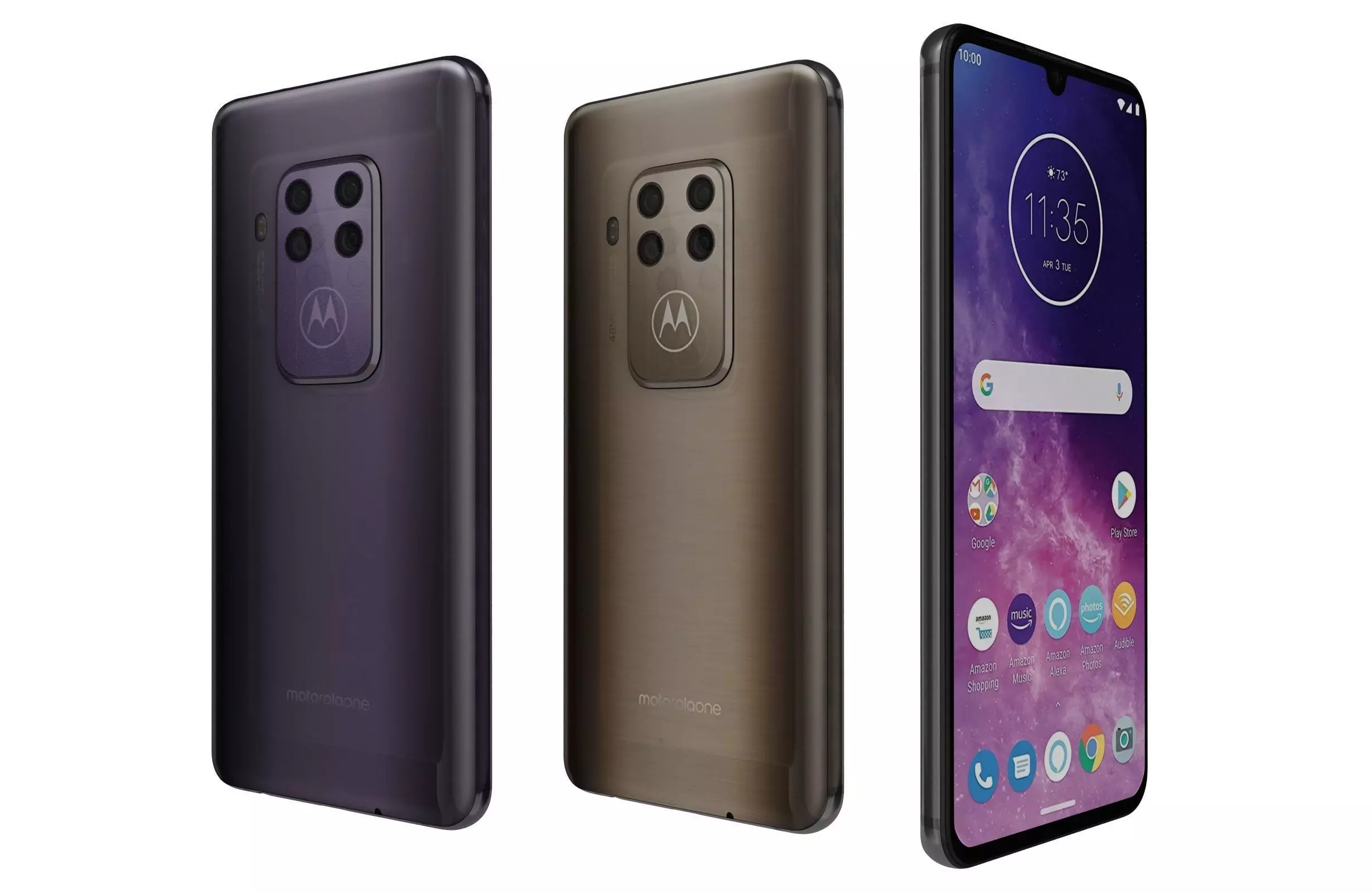 Motorola One Zoom All Colors 3D model_0
