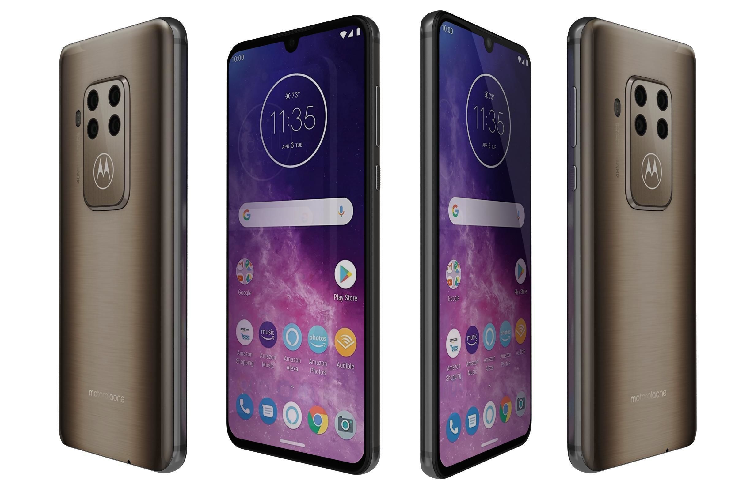 Motorola One Zoom All Colors 3D model_5