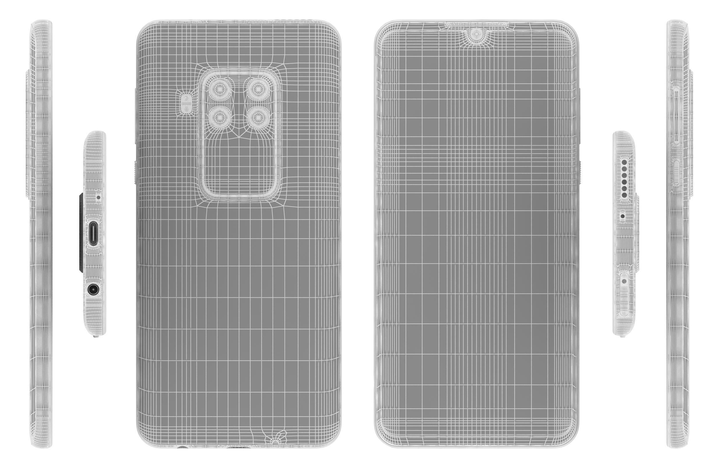 Motorola One Zoom All Colors 3D model_14