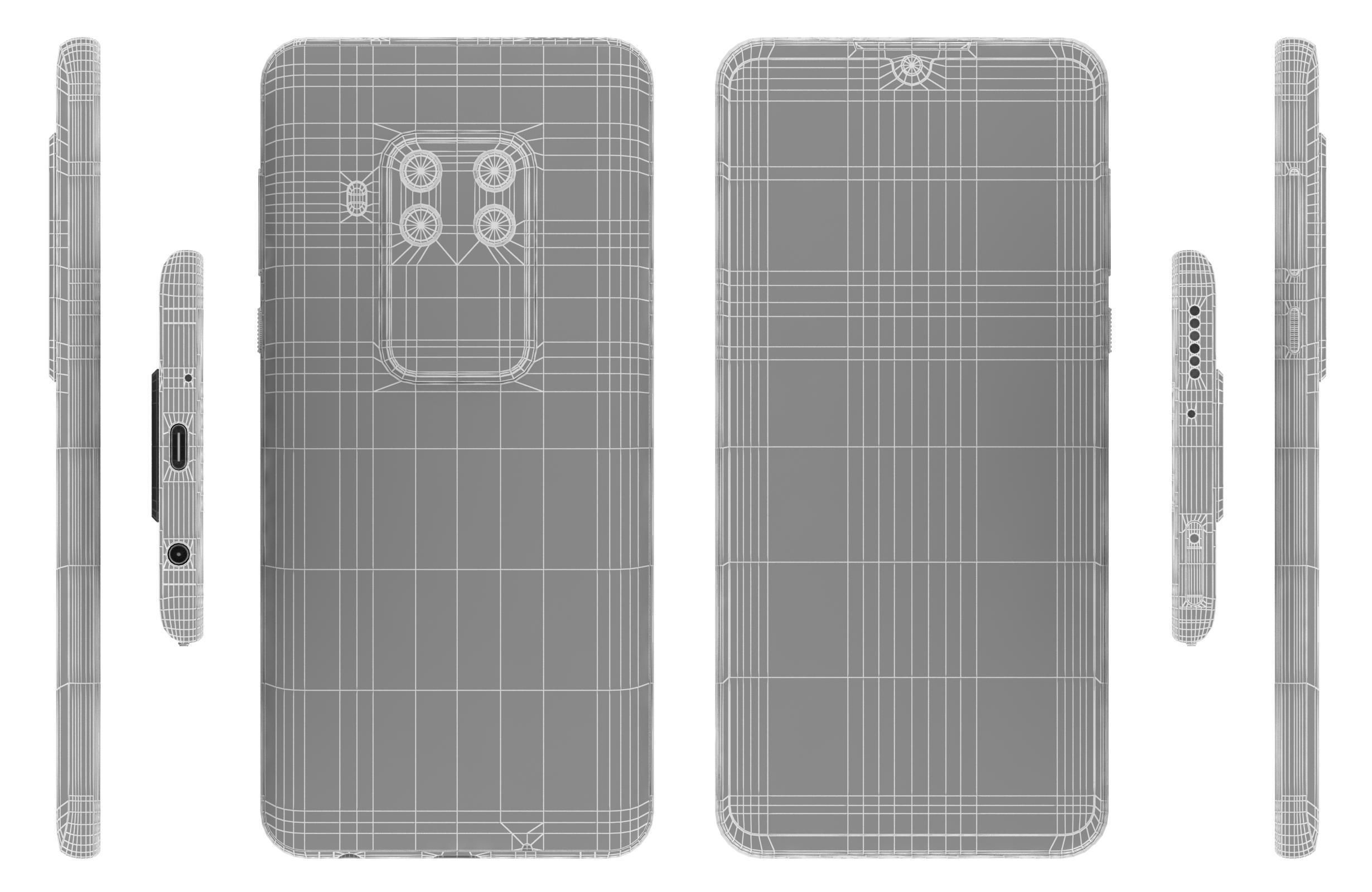 Motorola One Zoom All Colors 3D model_13