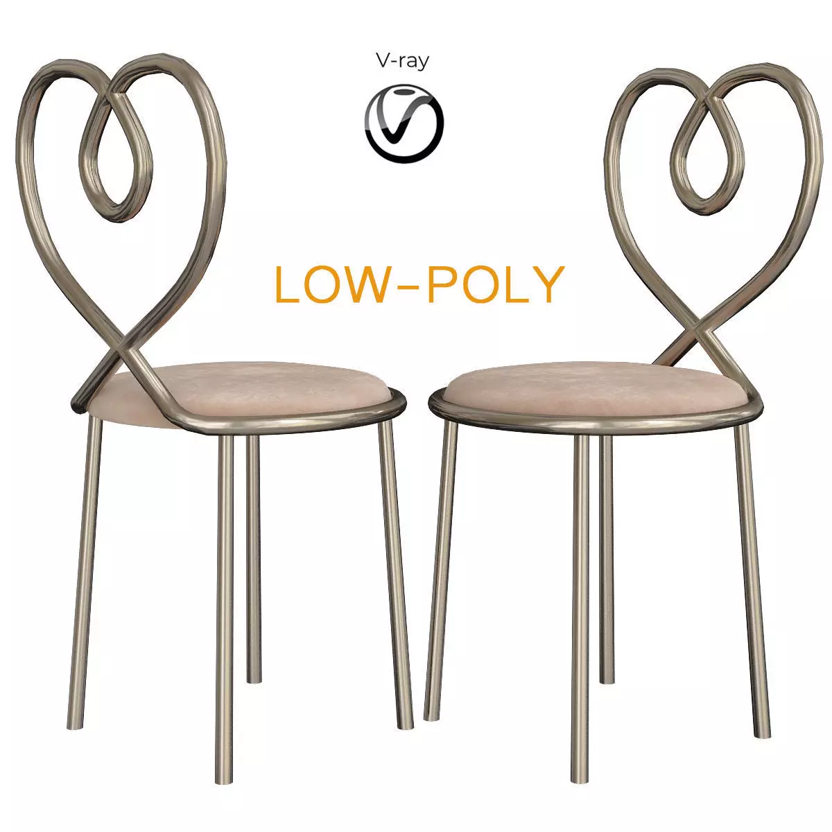 Ghidini 1961 Love Chair 3d model Low-poly 3D model_0