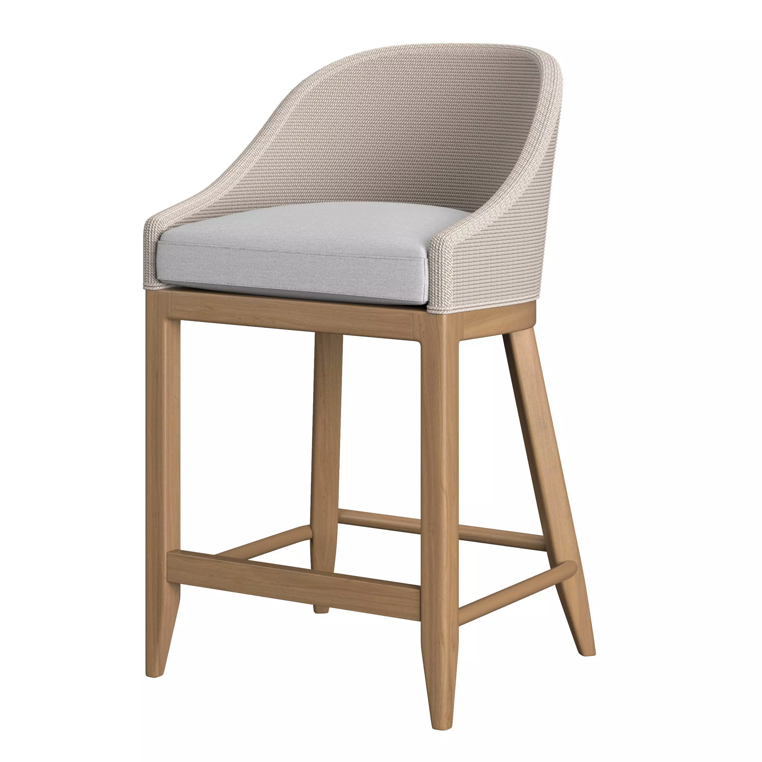 RH Marisol Seagrass Slope Stool 3D model