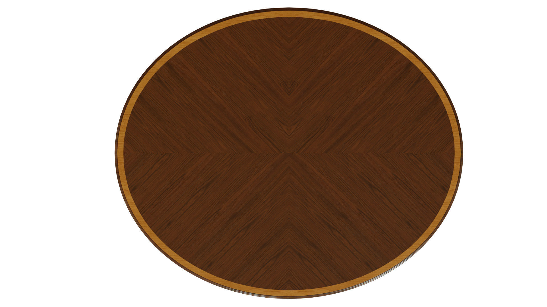 Classic table with inlaid veneer 1200 3D model_4