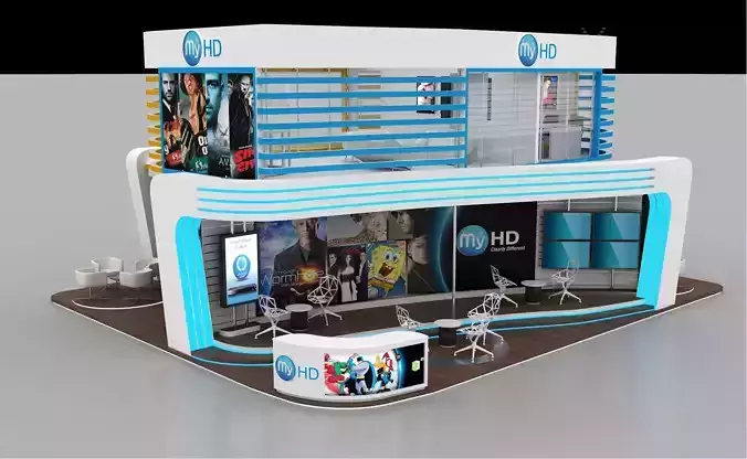 12x10 meter exhibition stand