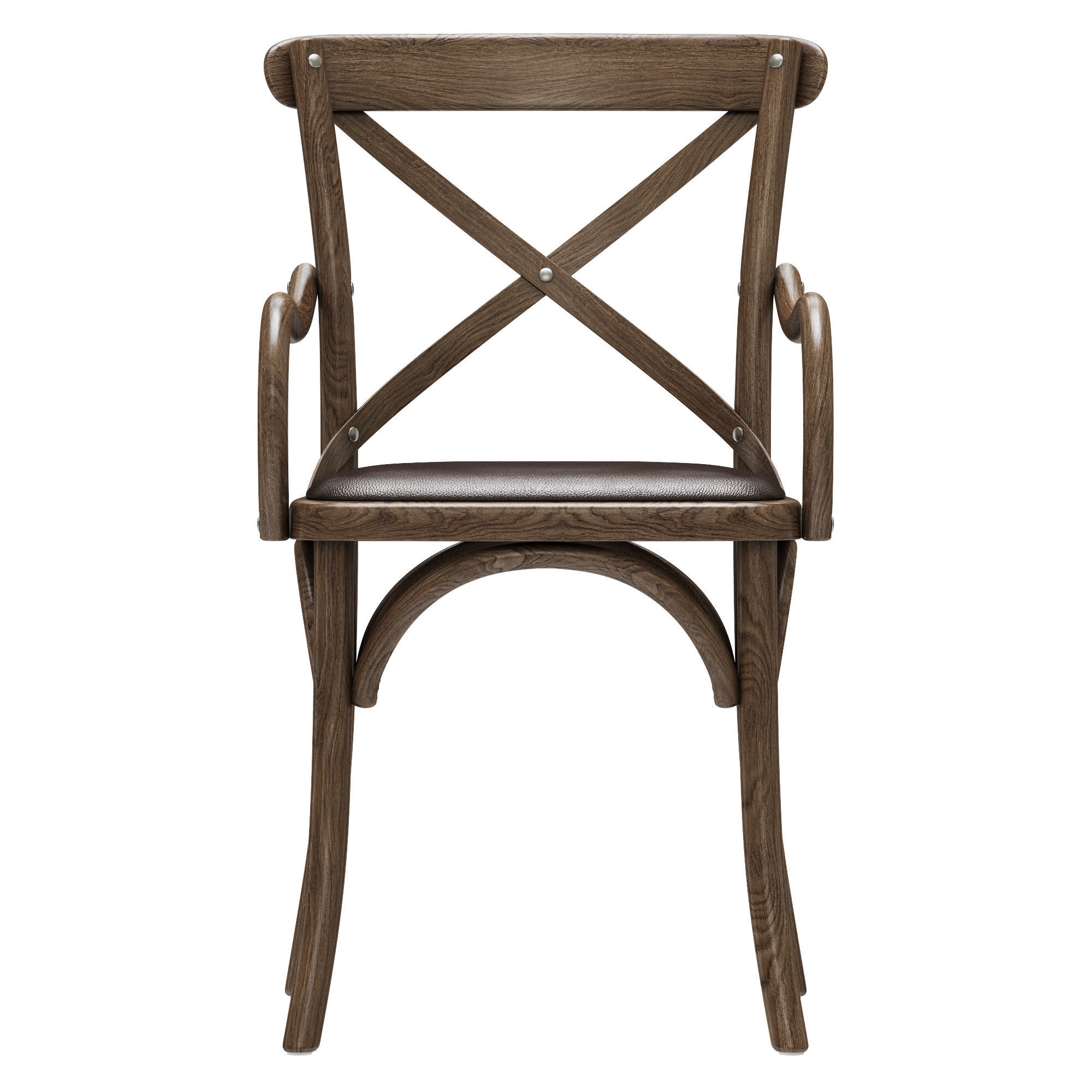 Restoration Hardware Madeleine Leather Armchair 3D model_7