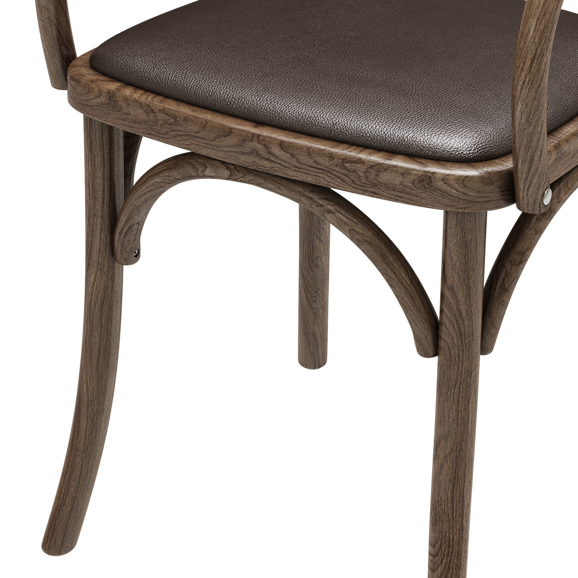 Restoration Hardware Madeleine Leather Armchair 3D model_6
