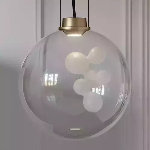 Soap Sphere Suspension Pendant Light