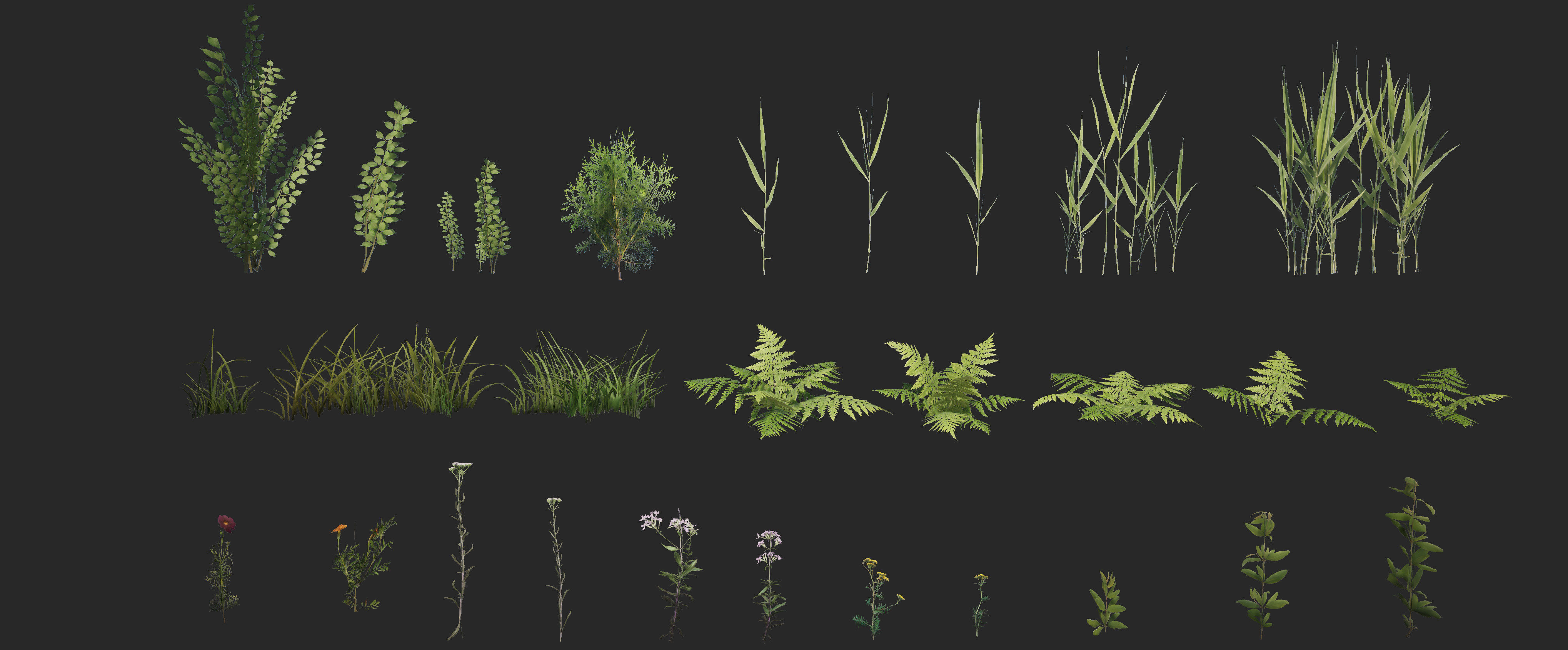 Ultimate Foliage Pack  Low-poly 3D model_3