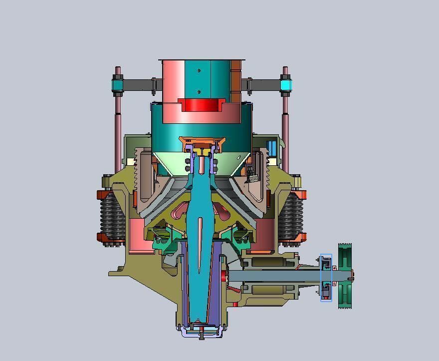 PYB-1200 Cone Crusher 3D 3D model_1