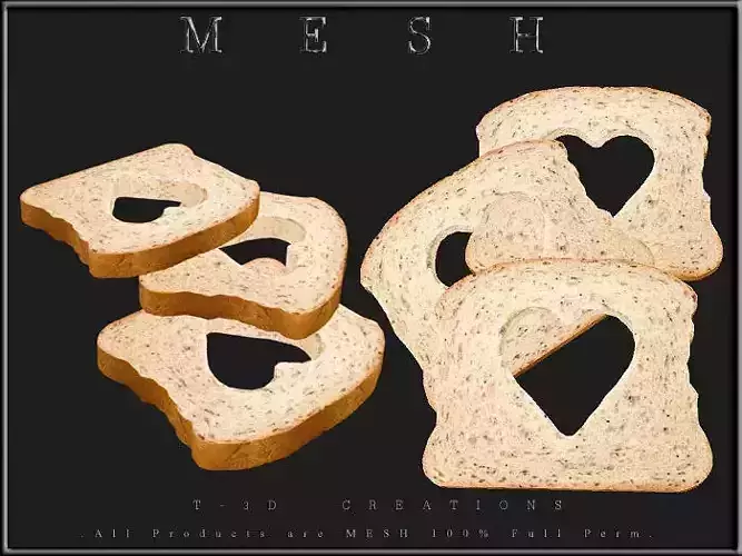 3 Slice of Bread Heart