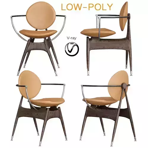 Overgaard  dyrman circle dining chair 3d model