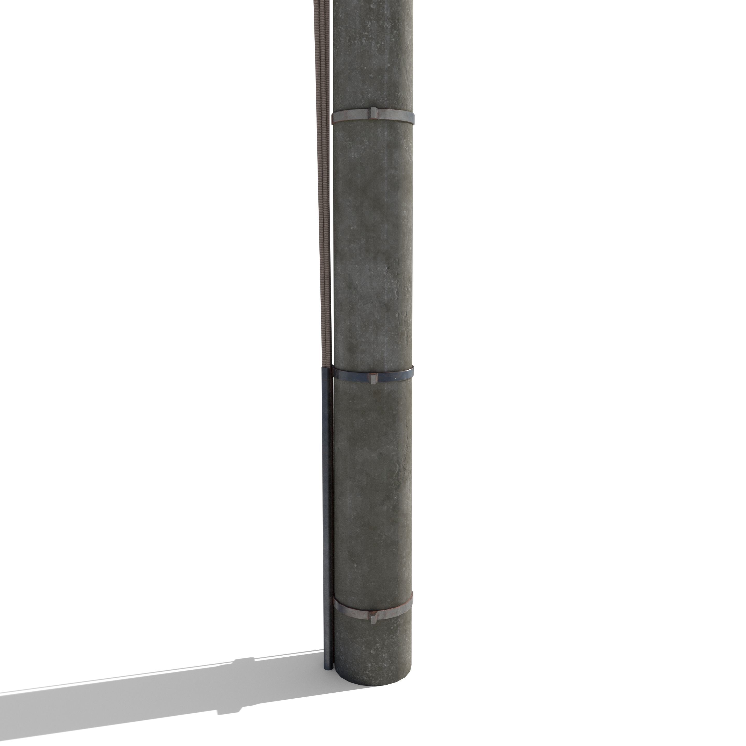 Electricity Pole 1 3D model_1