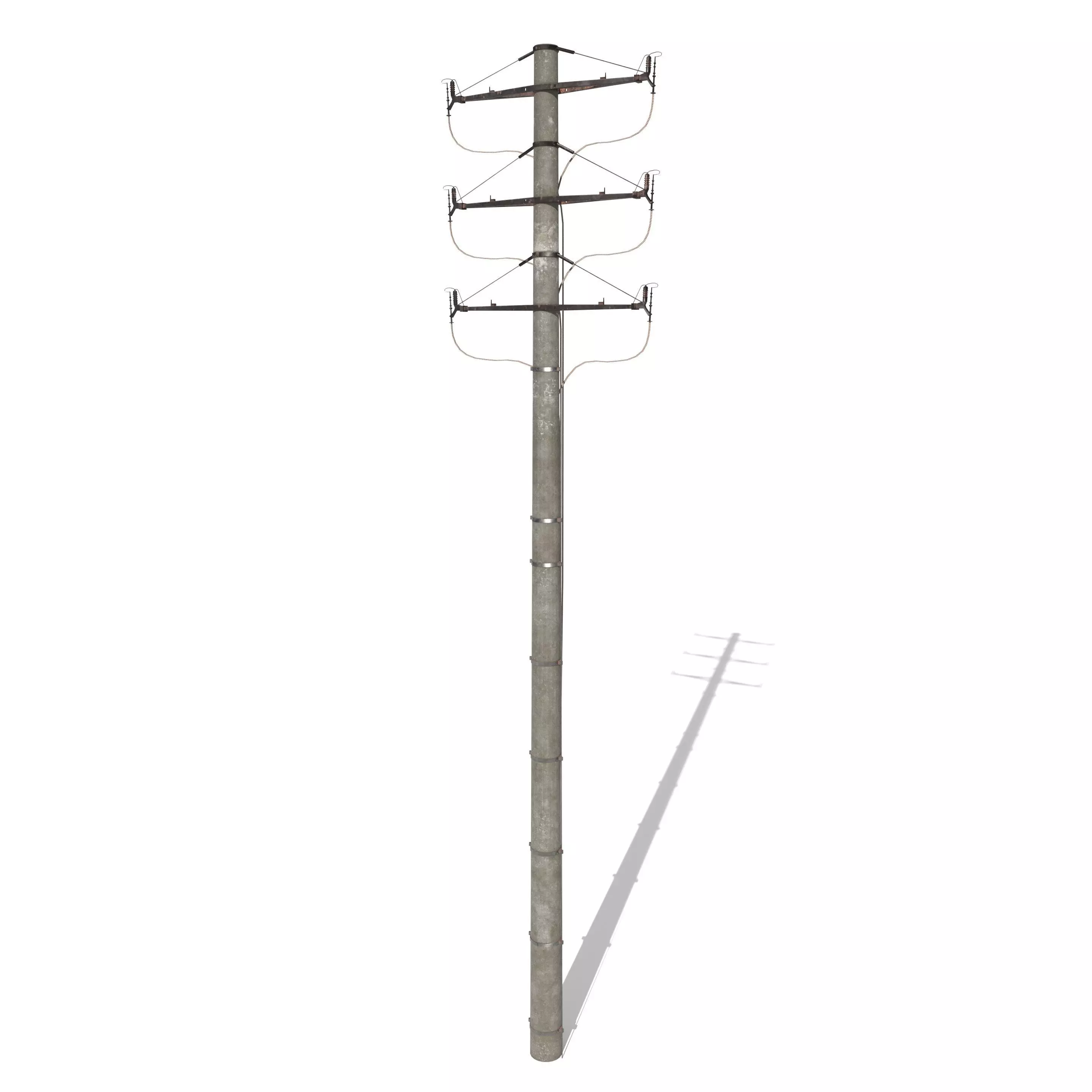 Electricity Pole 1 3D model_0