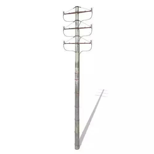 Electricity Pole 1 Weathered