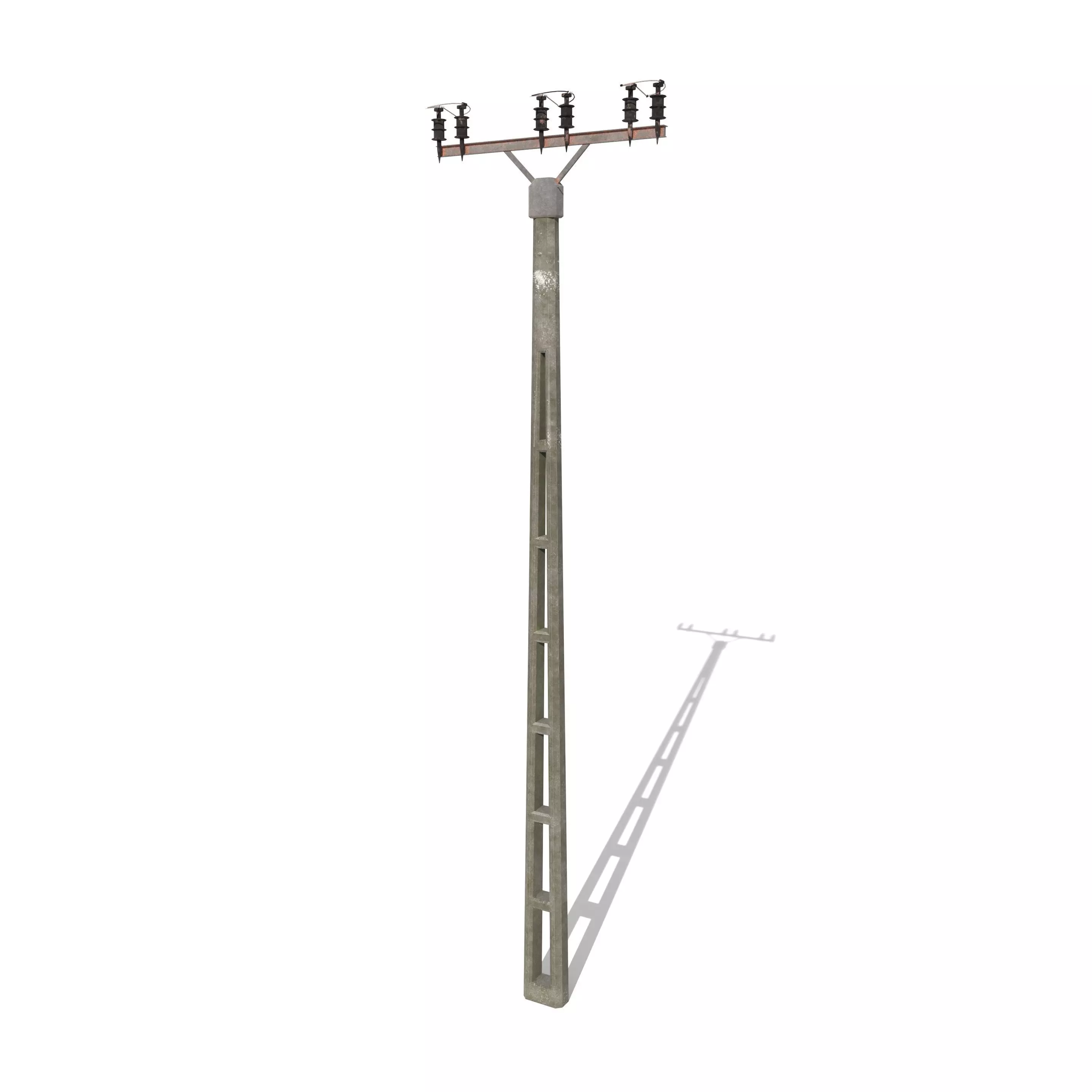 Electricity Pole 2 3D model_0