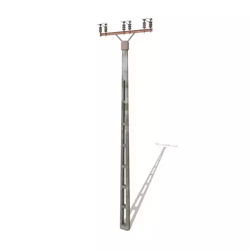 Electricity Pole 2 Weathered