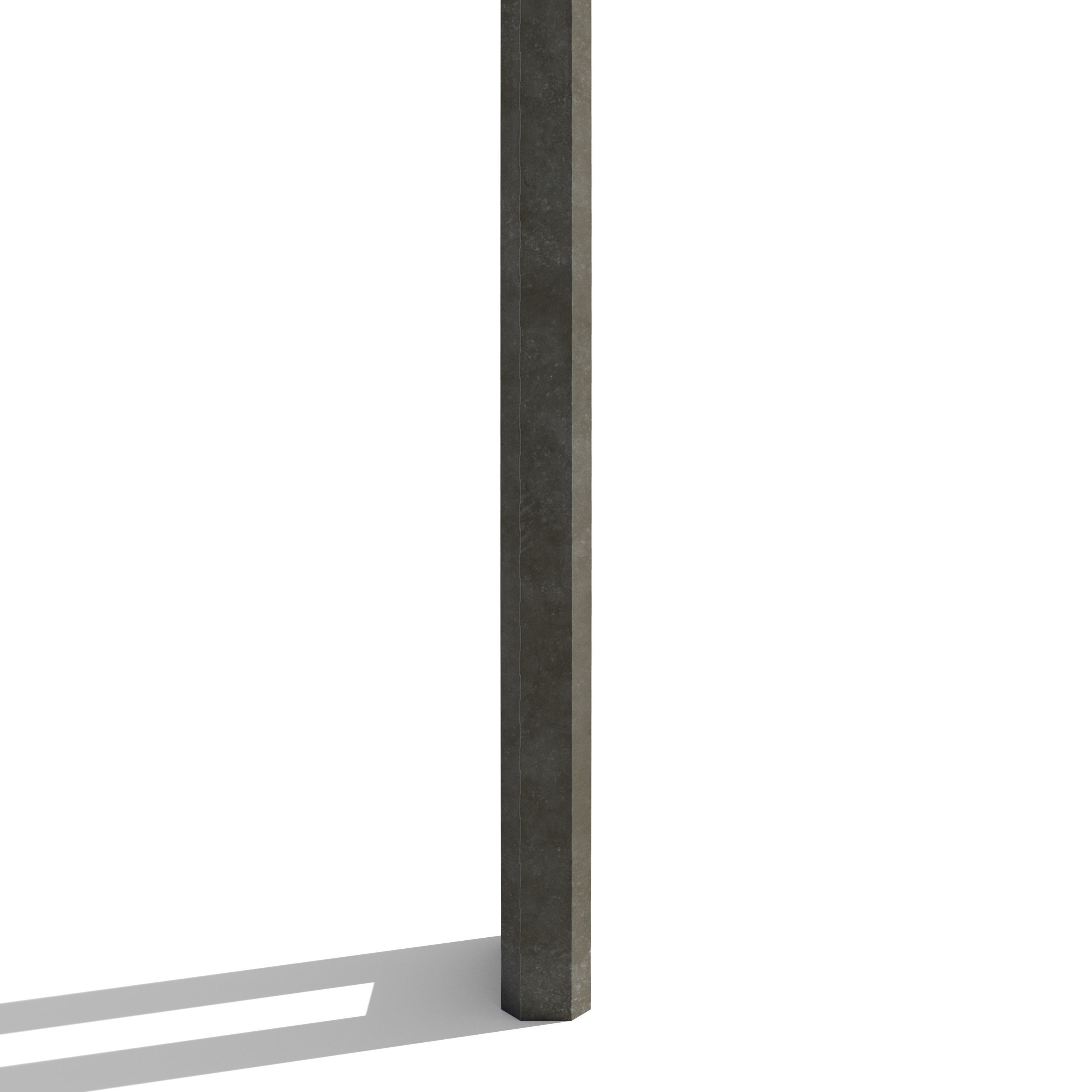 Electricity Pole 2 Weathered 3D model_1