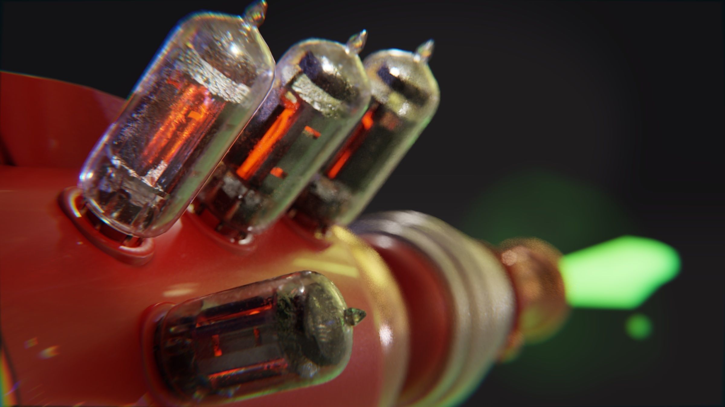 Retro Vacuum Tube Asset 3D model_2