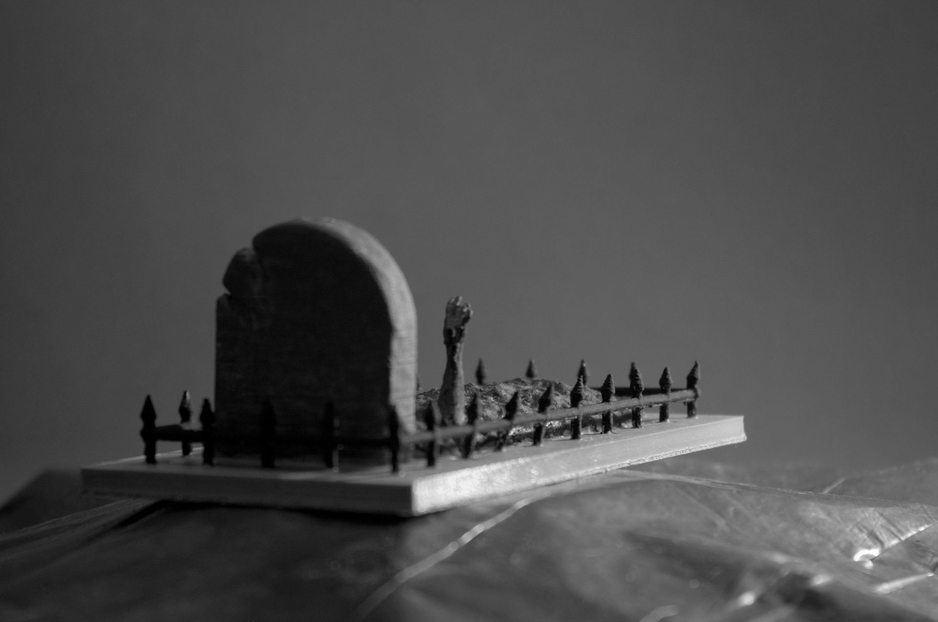 hand coming out of a grave 3D print model_8