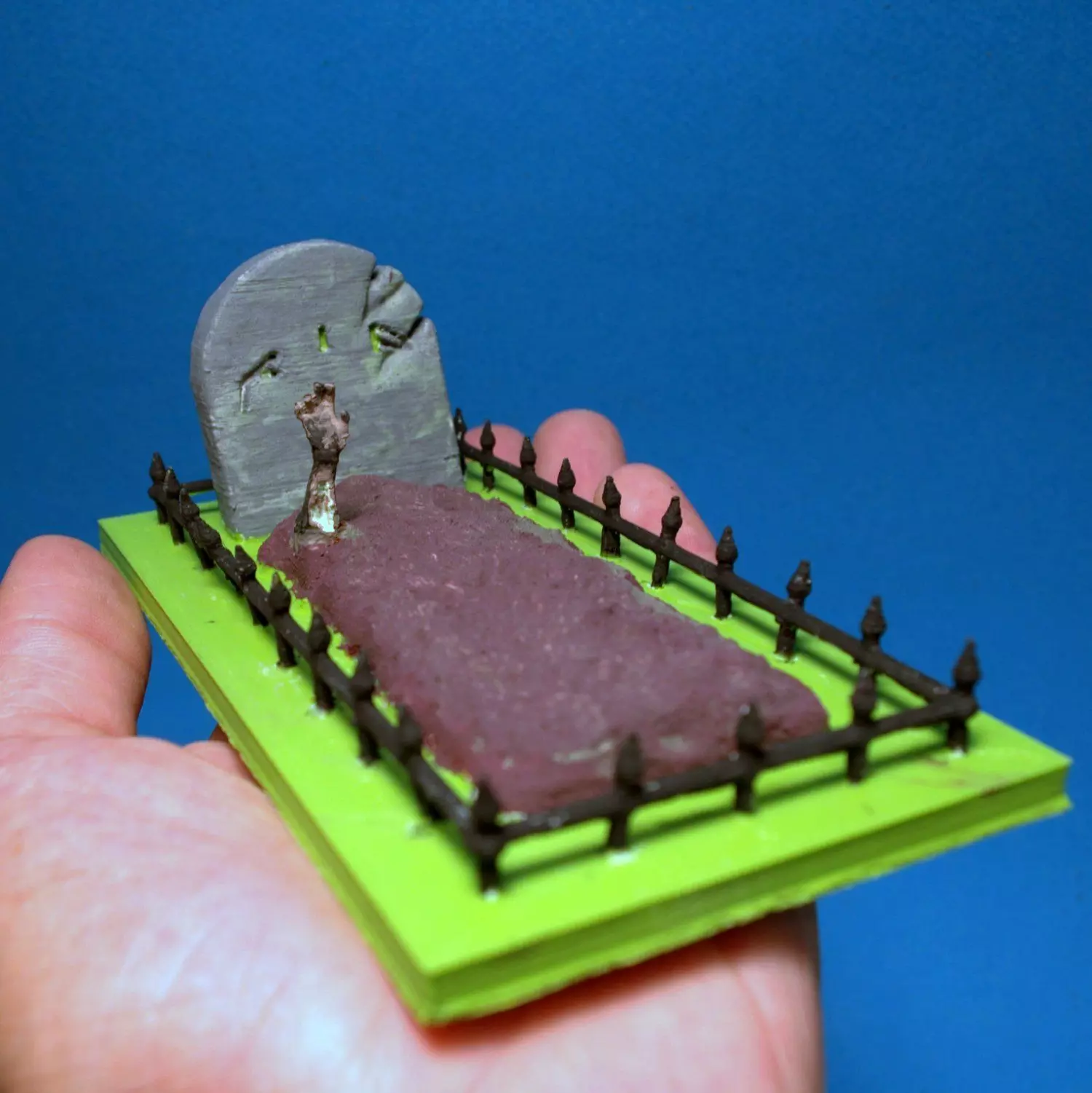 hand coming out of a grave 3D print model_0
