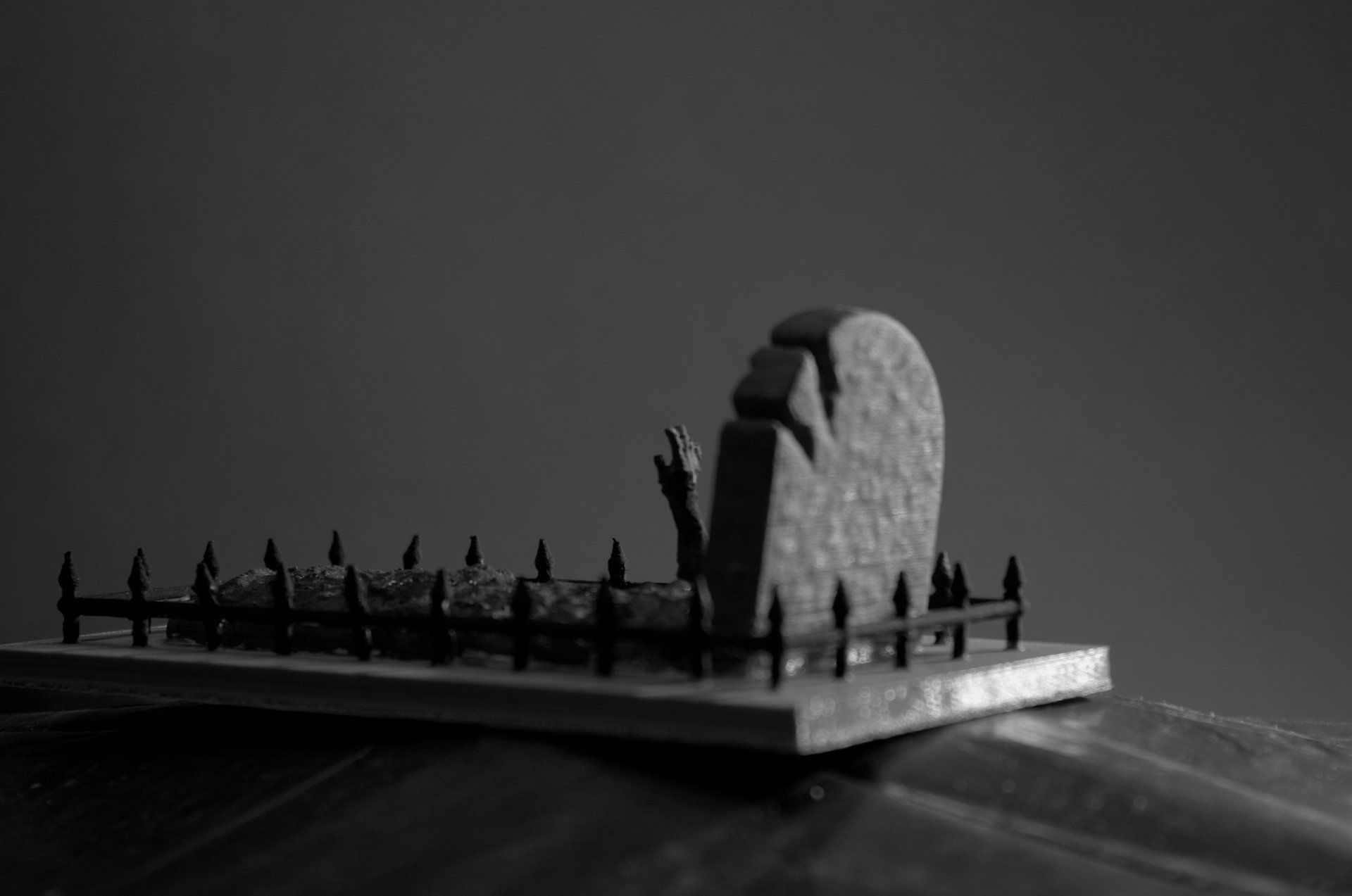 hand coming out of a grave 3D print model_10