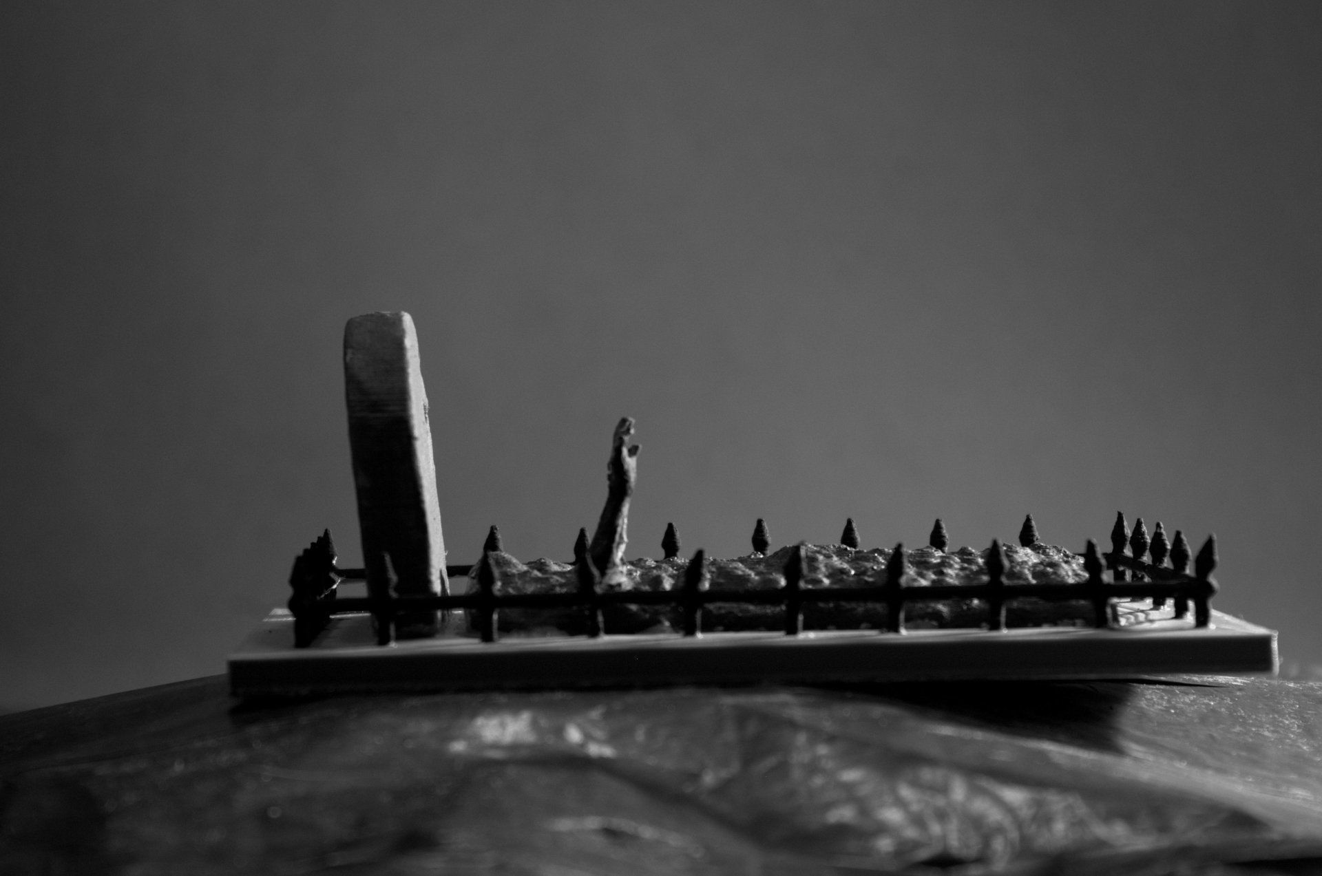 hand coming out of a grave 3D print model_7
