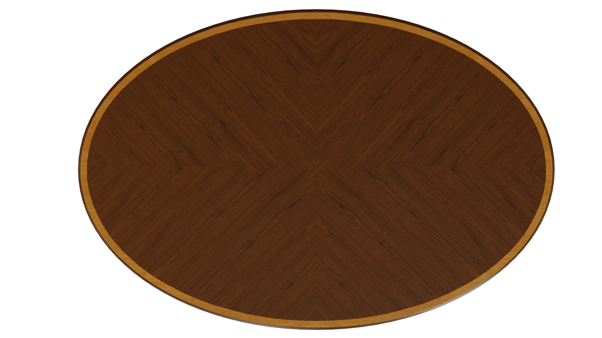 Classic table with inlaid veneer 1500 3D model_5