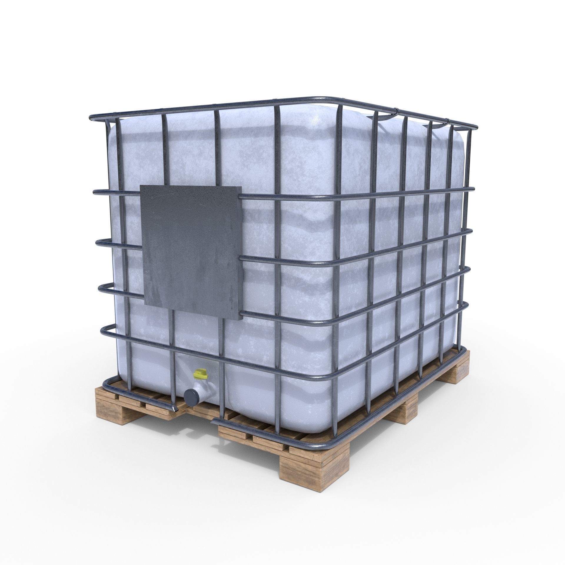 IBC Container Low-poly 3D model_3