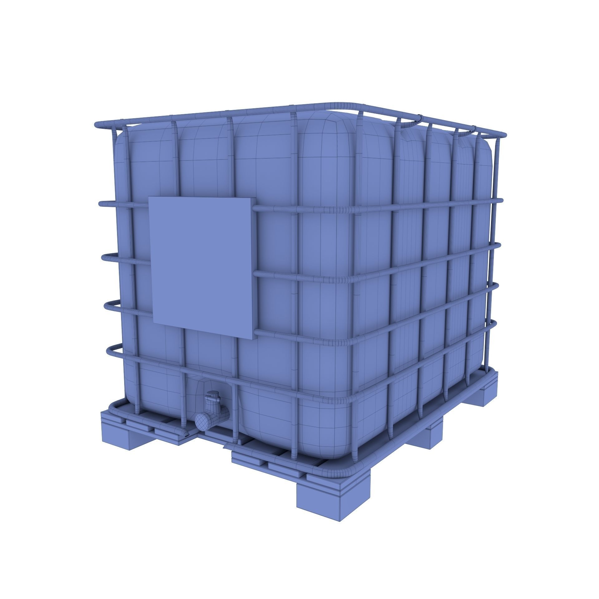 IBC Container Low-poly 3D model_7