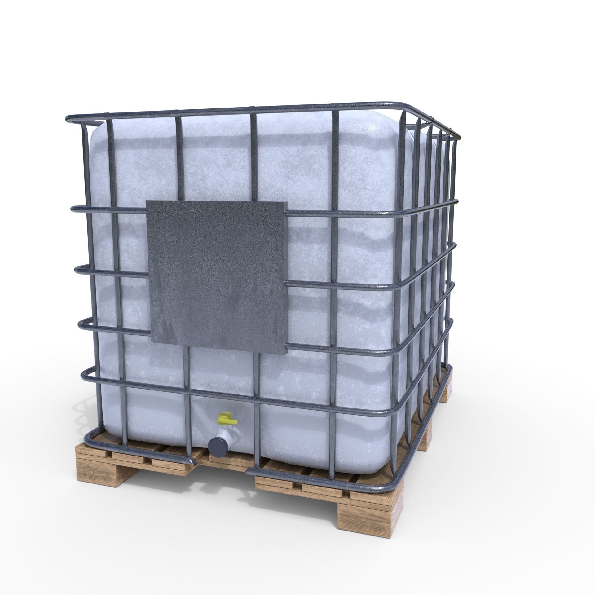 IBC Container Low-poly 3D model_1