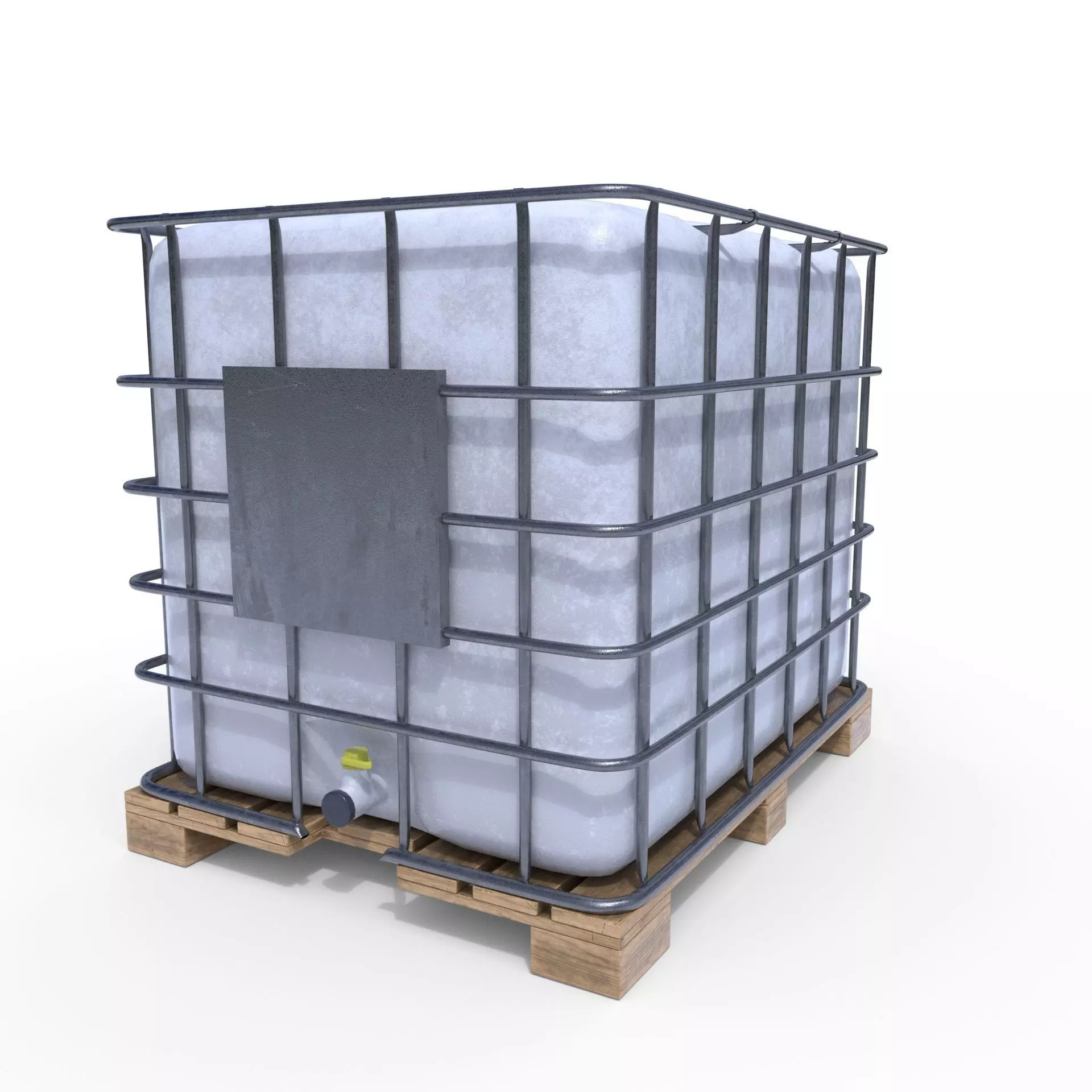 IBC Container Low-poly 3D model_0